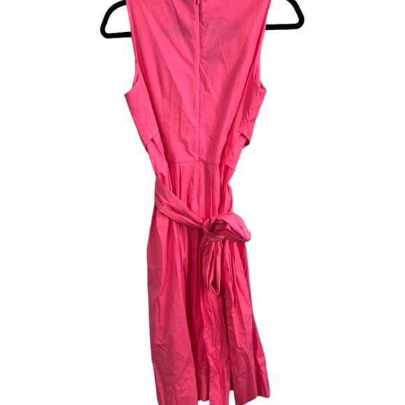 NWT J. Crew Upper Wrap Dress Hot Pink sleeveless MIDI too maxi length Size 2 - Picture 3 of 6